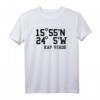 Kap Verde Koordinaten T-Shirt - Cabo Verde Urlaub Design für Insel-Liebhaber & Geschenk zum Geburtstag oder Weihnachten