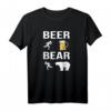 Beer Bear Lustiges Camping Outdoor T-Shirt - Humorvolles Bier- und Bär-Design für Freizeit, Camping & Lacher