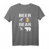 Beer Bear Lustiges Camping Outdoor T-Shirt - Humorvolles Bier- und Bär-Design für Freizeit, Camping & Lacher