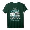 Lustiges Camping Zelten Spruch T-Shirt - Echte Kerle Kacken im Chemieklo, ideales Geschenk für Männer zum Vatertag, Geburtstag & Weihnachten