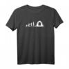 Hochwertiges Evolution T-Shirt für Camping und Camper – Witziges Design für Reise- und Outdoor-Enthusiasten