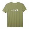 Hochwertiges Evolution T-Shirt für Camping und Camper – Witziges Design für Reise- und Outdoor-Enthusiasten