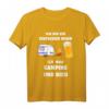 Herren Ich bin ein einfacher Mann, ich mag Camping und Bier T-Shirt – Perfektes Geschenk für Camper, Wohnmobil-Fahrer und Bierliebhaber