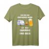 Herren Ich bin ein einfacher Mann, ich mag Camping und Bier T-Shirt – Perfektes Geschenk für Camper, Wohnmobil-Fahrer und Bierliebhaber