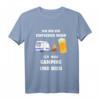 Herren Ich bin ein einfacher Mann, ich mag Camping und Bier T-Shirt – Perfektes Geschenk für Camper, Wohnmobil-Fahrer und Bierliebhaber
