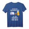 Herren Ich bin ein einfacher Mann, ich mag Camping und Bier T-Shirt – Perfektes Geschenk für Camper, Wohnmobil-Fahrer und Bierliebhaber