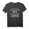 Camping T-Shirt - Da muss ich erstmal eine Nacht drüber campen Wohnwagen Geschenk für Camper und Campingliebhaber