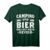 Camping und Bier ist mein Revier - Vintage Wohnmobil T-Shirt für Rentner, Opas & Camper als lustiges Geschenk für den Roadtrip