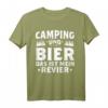 Camping und Bier ist mein Revier - Vintage Wohnmobil T-Shirt für Rentner, Opas & Camper als lustiges Geschenk für den Roadtrip