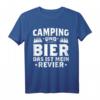 Camping und Bier ist mein Revier - Vintage Wohnmobil T-Shirt für Rentner, Opas & Camper als lustiges Geschenk für den Roadtrip