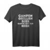Lustiges Camper T-Shirt mit Spruch »Campen, Grillen, Bier« – Perfekt für Campingurlaub, Wohnmobil & Zeltfahrer