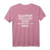Lustiges Camper T-Shirt mit Spruch »Campen, Grillen, Bier« – Perfekt für Campingurlaub, Wohnmobil & Zeltfahrer
