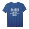 Lustiges Camper T-Shirt mit Spruch »Campen, Grillen, Bier« – Perfekt für Campingurlaub, Wohnmobil & Zeltfahrer