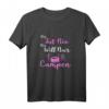 Tut Nix will nur Campen - Lustiges Camping T-Shirt für Frauen mit Wohnwagen Grafik, Geschenkidee für Camperinnen und Naturfans
