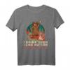 I Like Nature I Hate People Waschbär Camping T-Shirt – Lustiges Geschenk für Naturliebhaber, Camper und Bierliebhaber