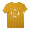 Camping Wohnmobil T-Shirt mit Icons – Für Camper, Zeltliebhaber und Van-Reisende, perfekt für Campingurlaub und Outdoor-Abenteuer