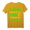 Life Begins At The End Of Your Comfort Zone Skydiver T-Shirt – Motivationsgeschenk für Extremsportler, Camper & Outdoor-Fans