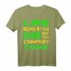 Life Begins At The End Of Your Comfort Zone Skydiver T-Shirt – Motivationsgeschenk für Extremsportler, Camper & Outdoor-Fans