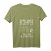 Damen Camping T-Shirt mit V-Ausschnitt - Some Girls go Camping and drink too much, perfektes Outfit für Campingurlaub & Naturfans