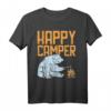 Happy Camper Bear T-Shirt – Lustiges Camping & Wanderoutfit für Abenteuerlustige, perfekt als Geschenk für Reisende, Camper & Naturfreunde