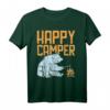 Happy Camper Bear T-Shirt – Lustiges Camping & Wanderoutfit für Abenteuerlustige, perfekt als Geschenk für Reisende, Camper & Naturfreunde