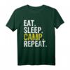 Eat Sleep Camp Repeat Geschenk T-Shirt für Camping, Wandern & Outdoor-Abenteuer - Perfekt für Naturfreunde & Outdoor-Fans