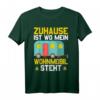 Zuhause Ist Wo Mein Wohnmobil Steht T-Shirt – Lustiges Camping Geschenk für Camper, Wohnwagen- und Van-Reisende