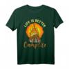 Lustiges Camping T-Shirt mit Lagerfeuer-Motiv – Für Wohnmobil-, Campingplatz- und Naturfreunde