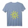 Damen HapKoala T-Shirt mit V-Ausschnitt – Gute Laune Outfit mit lachender Sonne für Urlaub, Party & Alltag