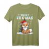 Niedliches Fuchs im Schnee Weihnachts T-Shirt für Kinder – Perfektes Geschenk für Natur- und Fuchsliebhaber zu Weihnachten und im Advent