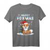 Niedliches Fuchs im Schnee Weihnachts T-Shirt für Kinder – Perfektes Geschenk für Natur- und Fuchsliebhaber zu Weihnachten und im Advent