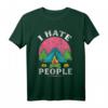 I Hate People Camping Lustiges Vintage Backpacker T-Shirt – Humorvolles Reiseshirt für Outdoor- und Camping-Fans
