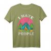 I Hate People Camping Lustiges Vintage Backpacker T-Shirt – Humorvolles Reiseshirt für Outdoor- und Camping-Fans