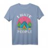 I Hate People Camping Lustiges Vintage Backpacker T-Shirt – Humorvolles Reiseshirt für Outdoor- und Camping-Fans