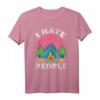 I Hate People Camping Lustiges Vintage Backpacker T-Shirt – Humorvolles Reiseshirt für Outdoor- und Camping-Fans