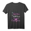 Damen tut nix will nur Campen - Lustiges Camping T-Shirt mit V-Ausschnitt und Wohnwagen Grafik, Geschenkidee für Camperinnen und Naturfans