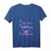 Damen tut nix will nur Campen - Lustiges Camping T-Shirt mit V-Ausschnitt und Wohnwagen Grafik, Geschenkidee für Camperinnen und Naturfans
