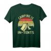 Camping Is In-Tents Lustiges Geschenk für Camper T-Shirt - Witziges Outdoor Shirt für Campingliebhaber