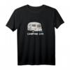 Camping Life mit Vintage Camper & Baum T-Shirt – Lustiges Outdoor-Shirt für Camper, Natur- und Wildnisliebhaber