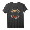 Live Fast Eat Trash Funny Vintage Waschbär Camping T-Shirt – Lustiges Geschenk für Natur- und Tierliebhaber, Geburtstags- und Weihnachtsgeschenk