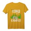 King Of The Camper Camping Wohnwagen T-Shirt – Lustiges Campingplatz T-Shirt für Camper, Familien & Freizeitabenteuer als Geschenk