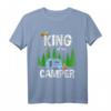 King Of The Camper Camping Wohnwagen T-Shirt – Lustiges Campingplatz T-Shirt für Camper, Familien & Freizeitabenteuer als Geschenk