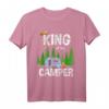 King Of The Camper Camping Wohnwagen T-Shirt – Lustiges Campingplatz T-Shirt für Camper, Familien & Freizeitabenteuer als Geschenk