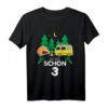 Kinder 3 Jahre Geburtstag T-Shirt mit Wohnmobil & Zelt Design – Lustiges Camping Shirt für kleine Abenteurer und Geburtstagskinder