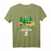 Kinder 3 Jahre Geburtstag T-Shirt mit Wohnmobil & Zelt Design – Lustiges Camping Shirt für kleine Abenteurer und Geburtstagskinder