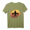 40 Geburtstag Pfadfinder T-Shirt mit Lilie auf Retro Sonne - Vintage Design für Gruppenstunde & Zeltlager