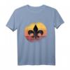 40 Geburtstag Pfadfinder T-Shirt mit Lilie auf Retro Sonne - Vintage Design für Gruppenstunde & Zeltlager