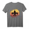 40 Geburtstag Pfadfinder T-Shirt mit Lilie auf Retro Sonne - Vintage Design für Gruppenstunde & Zeltlager