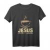 Jesus Kaffee Camping T-Shirt – Perfektes Geschenk für Outdoor- und Naturfans zu Weihnachten, Vatertag & Geburtstag