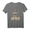 Jesus Kaffee Camping T-Shirt – Perfektes Geschenk für Outdoor- und Naturfans zu Weihnachten, Vatertag & Geburtstag